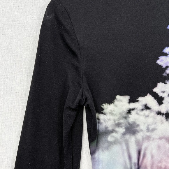 MARY KATRANTZOU Dress Womes Small Black Long Sleeve Misty Maria Night time - Picture 15 of 16